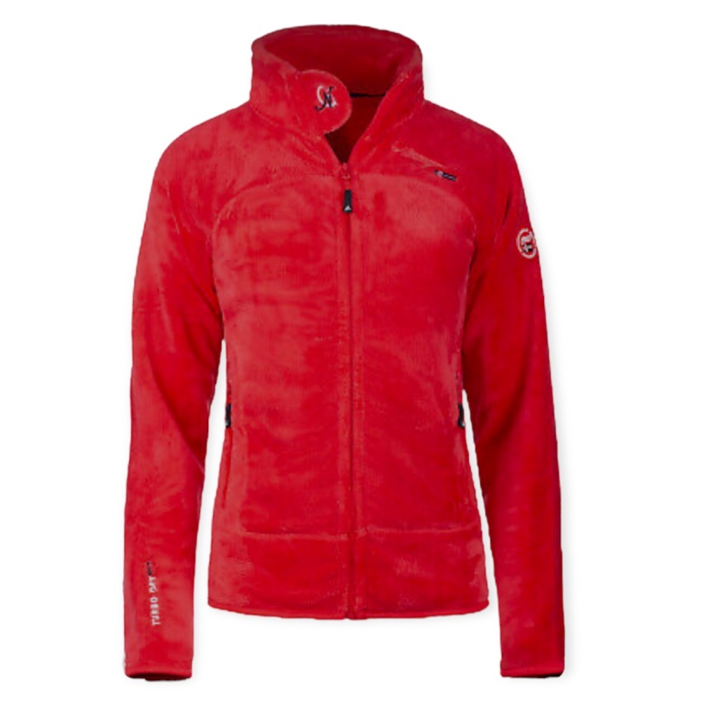 Geographical Norway Red DRY-TECH 4000 Fleece Zip-up Jacket Size 4 with pockets
